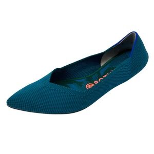 Rothys The Point Flat Womens Size 8.5 Teal Knit Shoe LEFT Only Amputee
